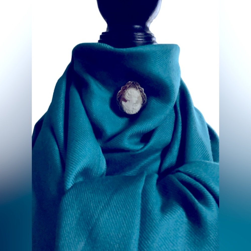 Beautiful blue scarf, 27” x 76”